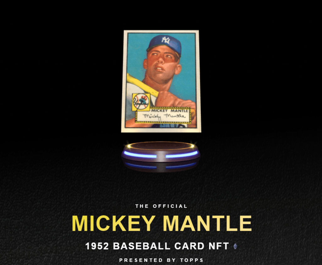 1952 Topps Mickey Mantle NFT