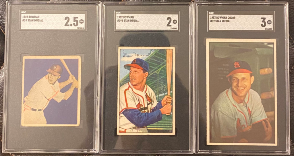 Stan Musial Bowman Cards