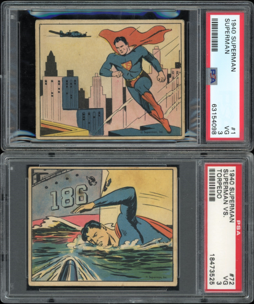 Superman Cards 1940