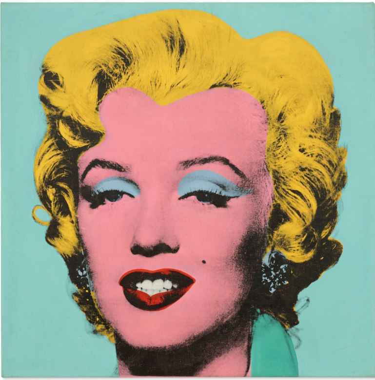 Warhol Shot Sage Blue Marilyn