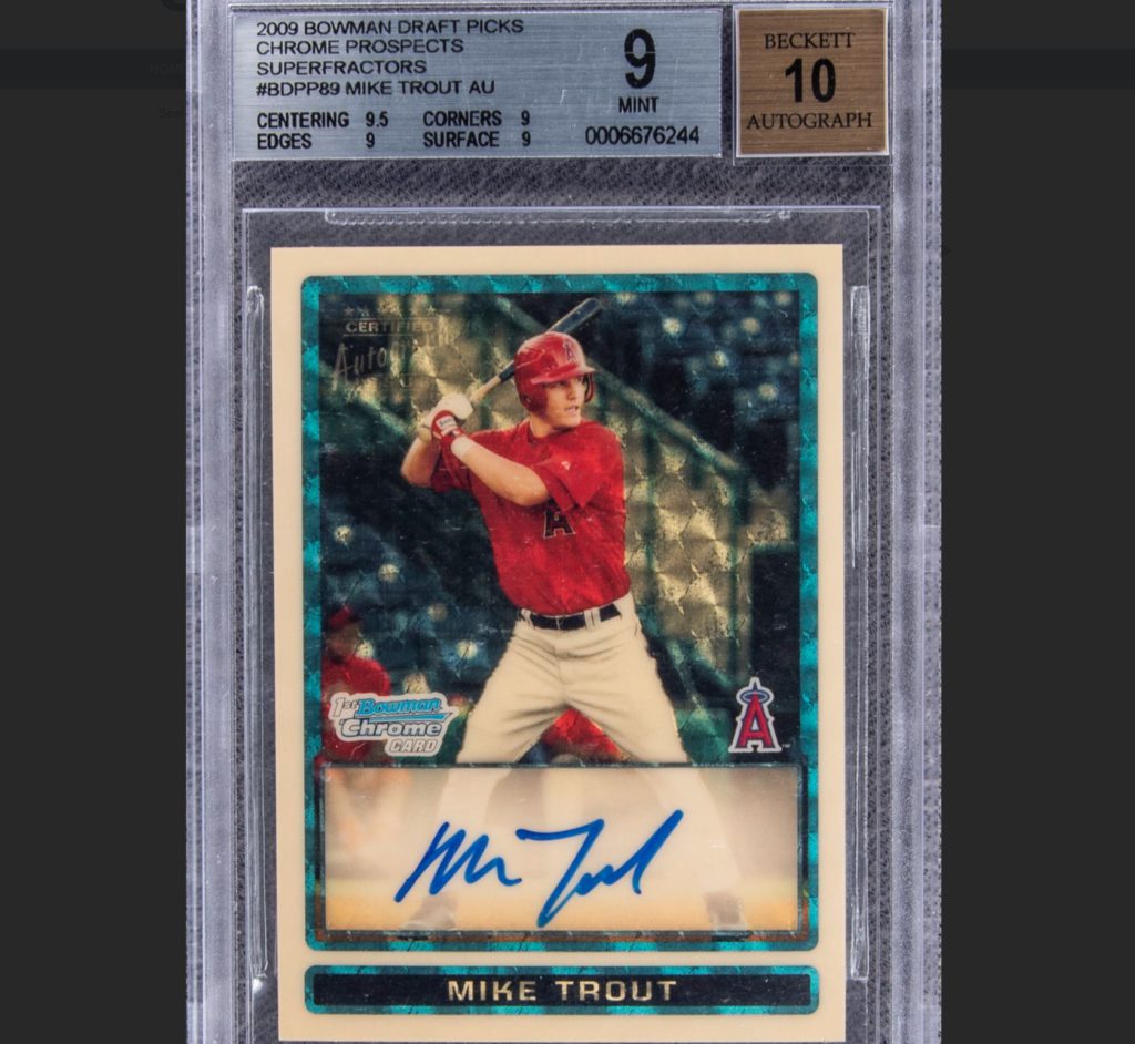 Mike Trout most expensive card ever