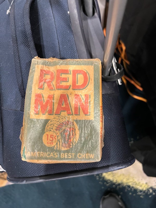 1954 Red Man tobacco pouch